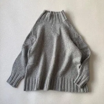 [새상품급] 아파트 바이 로리즈 오프 터틀 니트 그레이 루즈핏