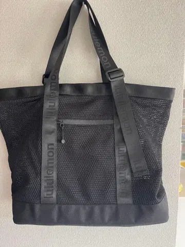 lululemon 메쉬 토트백 블랙