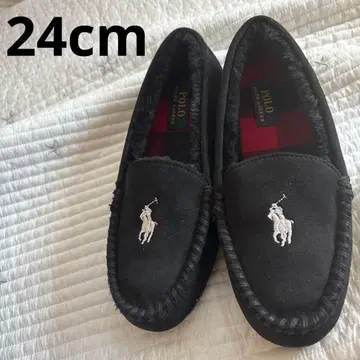 새상품 랄프 로렌 모카신 블랙 24cm 여성용