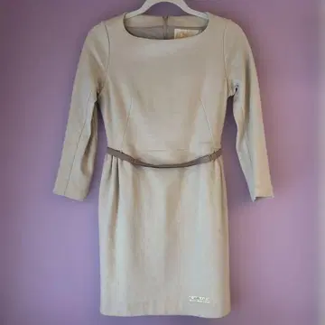 THEATRE PRODUCTS 긴팔 무릎 기장 원피스 베이지