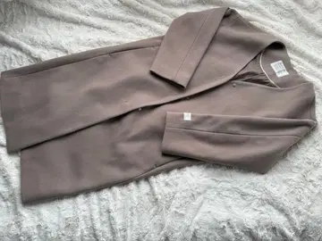 베이플로우 카키 브라운 노카라 코트