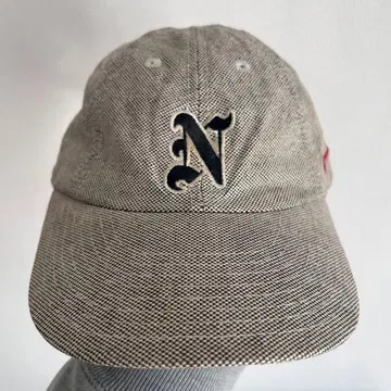 Nike N 로고 자수 야구 모자 그레이