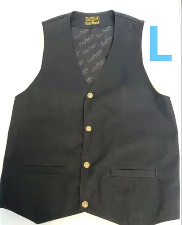 쿠티 cootie 베스트 L 사이즈 남성용 바이커 블랙 올 시즌