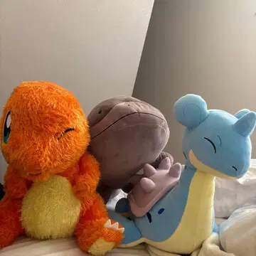 파이리 라프라스 두오리 봉제 인형 세트