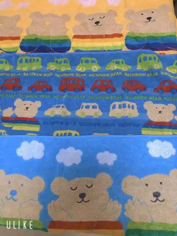 3개 세트 에뚜왈 레인보우 베어 페이스 타월