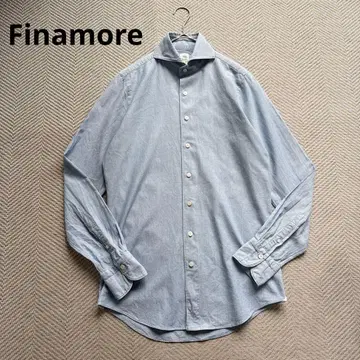 새상품급 피나모레 던거리 셔츠 이탈리아제 호리즌탈 라이트 인디고