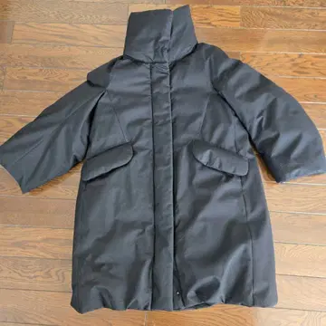 유니클로 +J 하이브리드 다운 코트 블랙 M