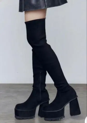 블랙 니하이 부츠 M 사이즈