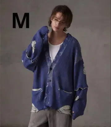 GRANCY 가디건 파랑 블루 M