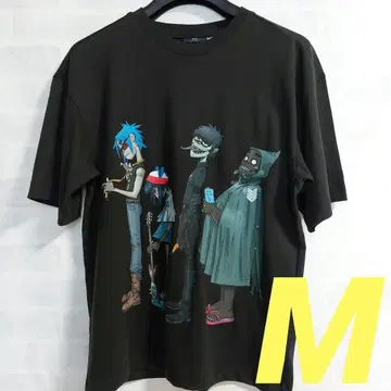 H&M 고릴라즈 티셔츠 Gorillaz 레어 M 락 밴드 완판