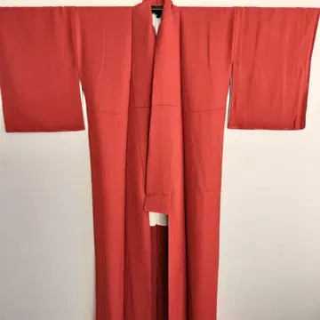 기모노 다회 이로무지 주홍색 미사용 벚꽃