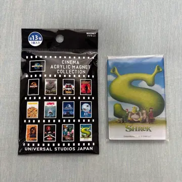 [USJ 한정판] 시네마 아크릴 마그넷 슈렉 개봉 완료 새상품급