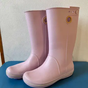 crocs 핑크 레인 신발 w9 25cm