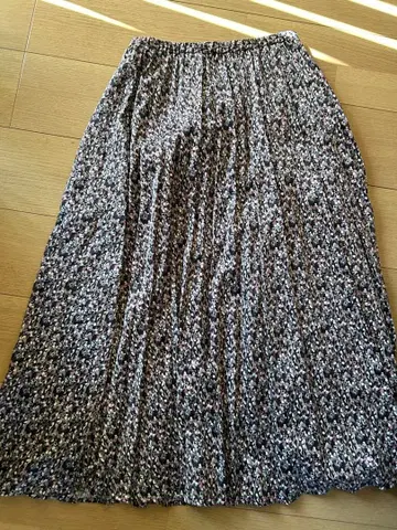 아메리칸 호릭스 꽃무늬 플리츠 스커트 멀티 컬러