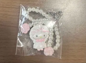 산리오 시크릿 스트랩 (화이트 프릴) 키티