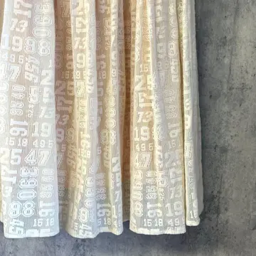 [ 컨디션 최상 ] BEAMS BOY 숫자 프린트 플레어 스커트 페티코트