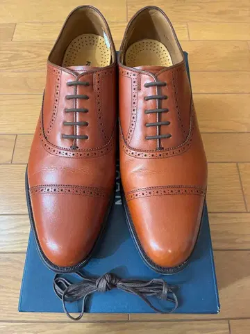 REGAL 25.5cm 브라운 가죽 스트레이트 팁 내익식