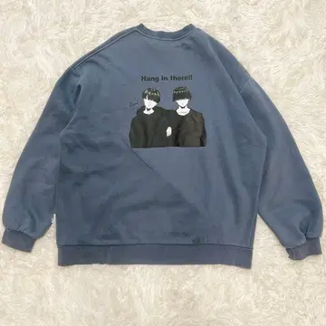 Adoon plain 안감 기모 맨투맨 오버 사이즈 남성용