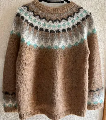 내추럴사이트 알파카 스웨터