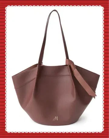 Aimeine 베셀 쉐이프 빅 토트백 (와인)