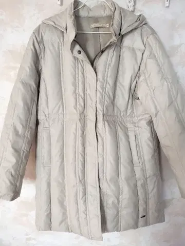 골든 베어 LL 베이지 후드 부착 다운 자켓