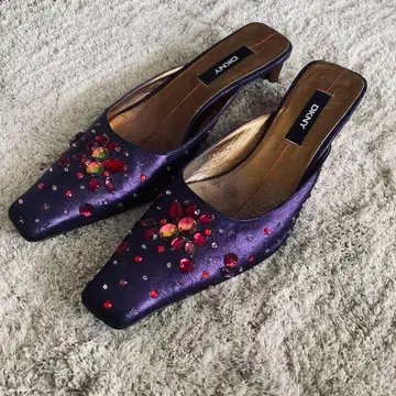 다나카란 비쥬 장식 뮬 스페인산 파티 등에