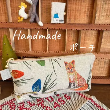 핸드메이드 CORAL&TUSK 파우치 여우