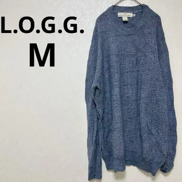 L.O.G.G. [ M ] 블루 긴팔 니트