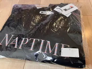 NAPTIME 풀오버 맨투맨 블랙 S 사이즈