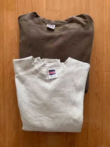 GOAT 고트 쭈리 맨투맨 2장 세트 빅 사이즈