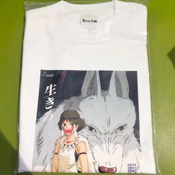 영화 모노노케 히메 리바이벌 상영 기념 T셔츠 산 미개봉 새상품 L사이즈