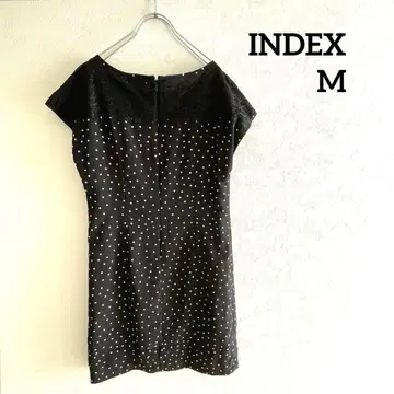 index 인덱스 도트 무늬 타이트 핏 원피스 M