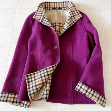 DAKS 체크 코트 S