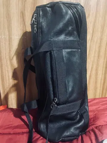 ROEN 가죽 보스턴 백 블랙 가죽