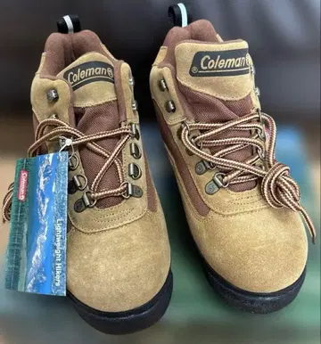 콜맨 트레킹 슈즈 23.5 여성용 스웨이드 미사용 새상품