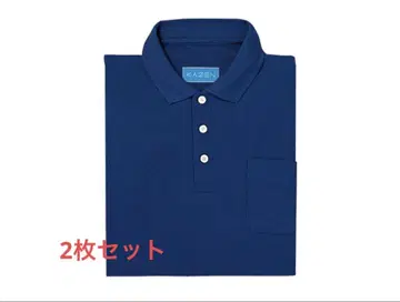 피케 셔츠 반팔 KAZEN 카젠 네이비 L 2장