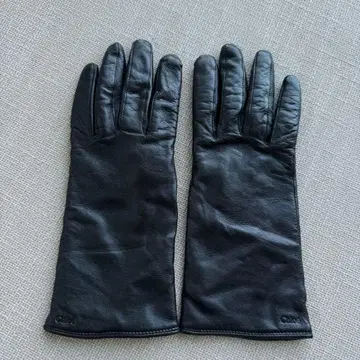 끌로에 블랙 가죽 그로브