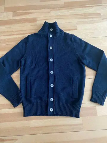 ZANONE 네이비 버튼 가디건 46