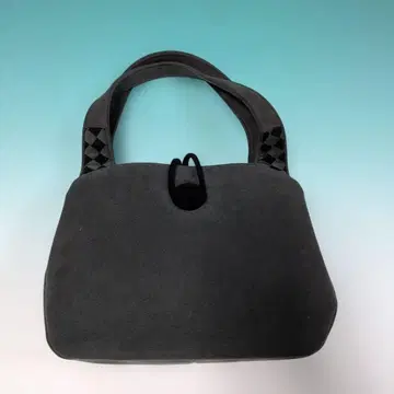 요시노야 스웨이드 그레이 핸드백