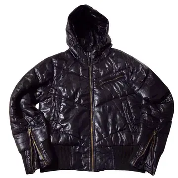 00s archive 다운 자켓 Y2K 시크 스타일 블랙 M