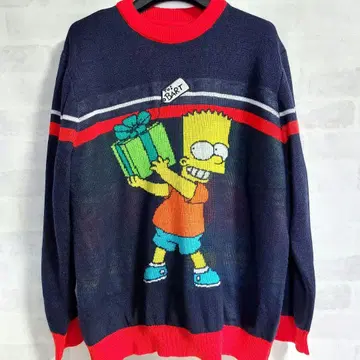 H&M 심슨 크리스마스 니트 스웨터 M 파티 선물