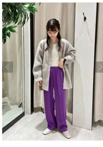 capricieux le'mage 라쿤 MIX 니트 블루종