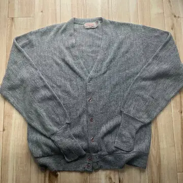 70s 더 폭스 컬렉션 아크릴 가디건 그레이 USA제