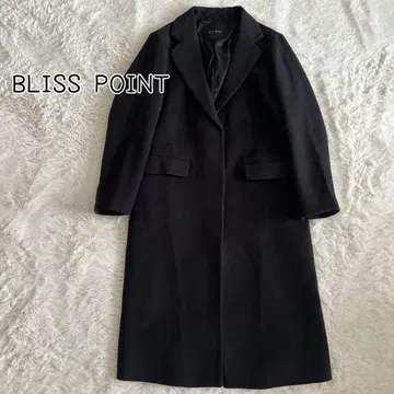 BLISS POINT 블리스포인트 롱 코트 블랙 S 레이온 혼방