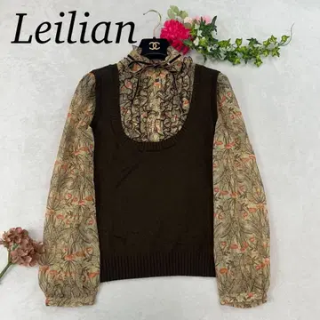 J456 미사용 새상품 M 9 레리안 니트 도킹 셔츠 여성용