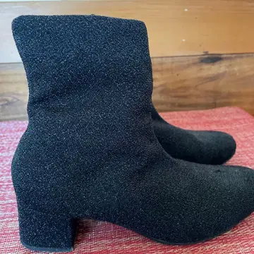 블랙 스판덱스 숏부츠