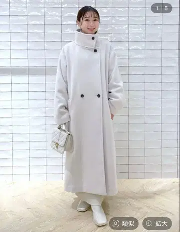 A partby casheep 스탠드 코트 내추럴