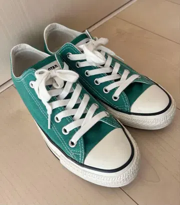 컨버스 ALLSTAR 그린 캔버스 스니커즈