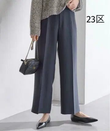 23구 컨디션 최상 하이카운트 라이트 크로스 크롭 팬츠 워셔블 네이비