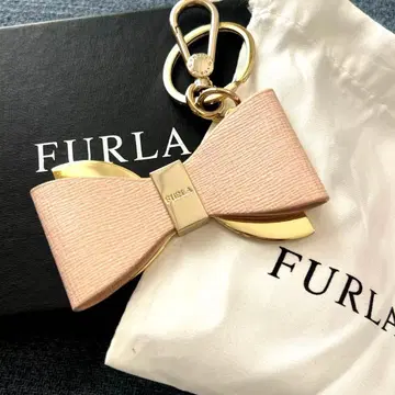 [ 미사용 새상품 ] FURLA 핑크 훌라 리본 키링 참